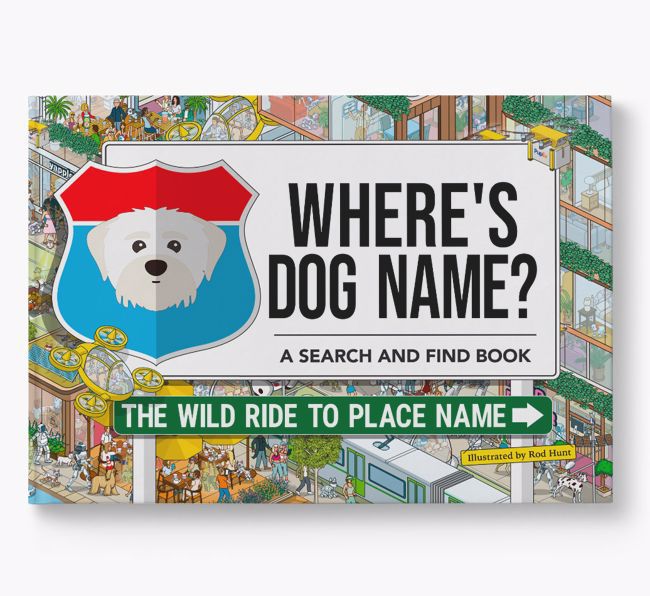 Personalized Dog Book - Where's Your Dog - Wild Ride